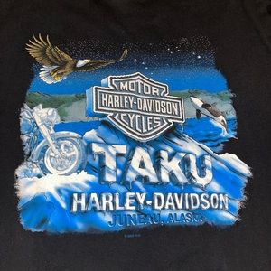 Mens XXL Black Harley Davidson T-shirt